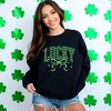 Simply Sage Market Women's Graphic Sweatshirt St. Patrick's Day Coquette Lucky - 3 of 4