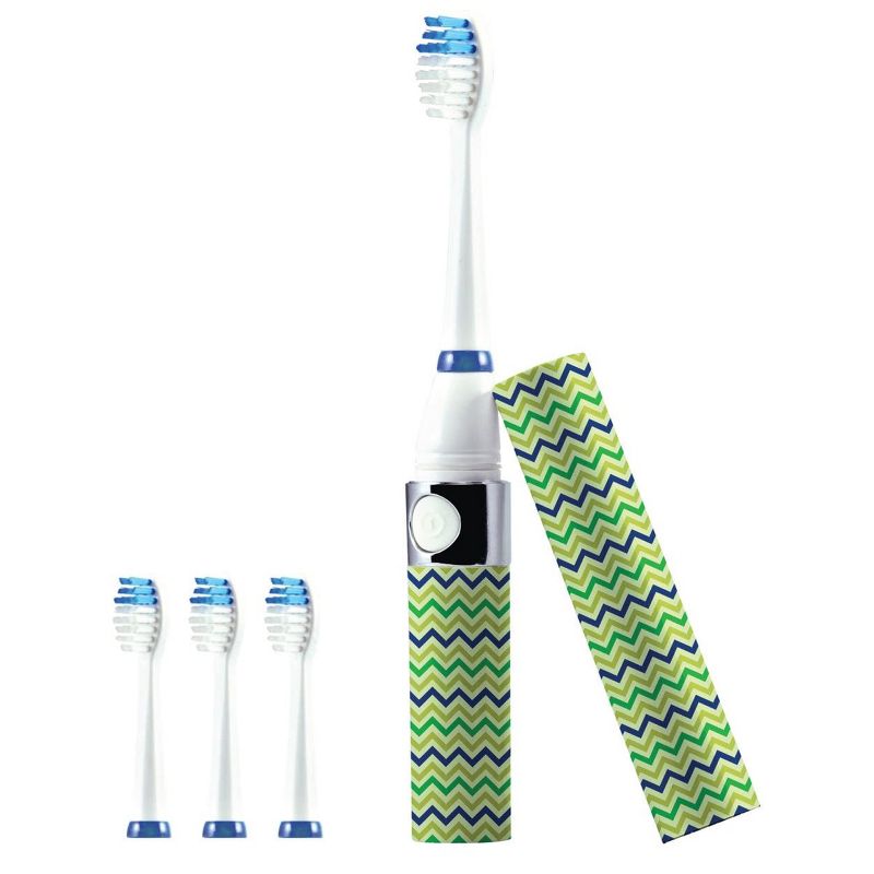 Pursonic S53-BL Portable Sonic Toothbrush in Blue with 3 Brush Heads, 1 of 6