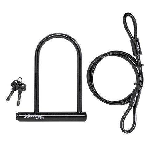 Master Lock 7.25 U Lock With Looped End Cable : Target