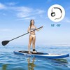 Costway 11'Inflatable Stand Up Paddle Board SUP W/Carrying Bag Aluminum Paddle Blue - 4 of 4