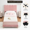 coucheta Bed Frame with Headboard, Velvet Upholstered Platform Bed Frame for Kids, Strong Wooden Slats Support, Noise-Free, Easy Assembly - 4 of 4