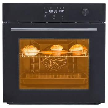 24" Built-in Electric Wall Oven, 70L capacity and 3000W Single Wall Oven for Kitchen, Touch Control