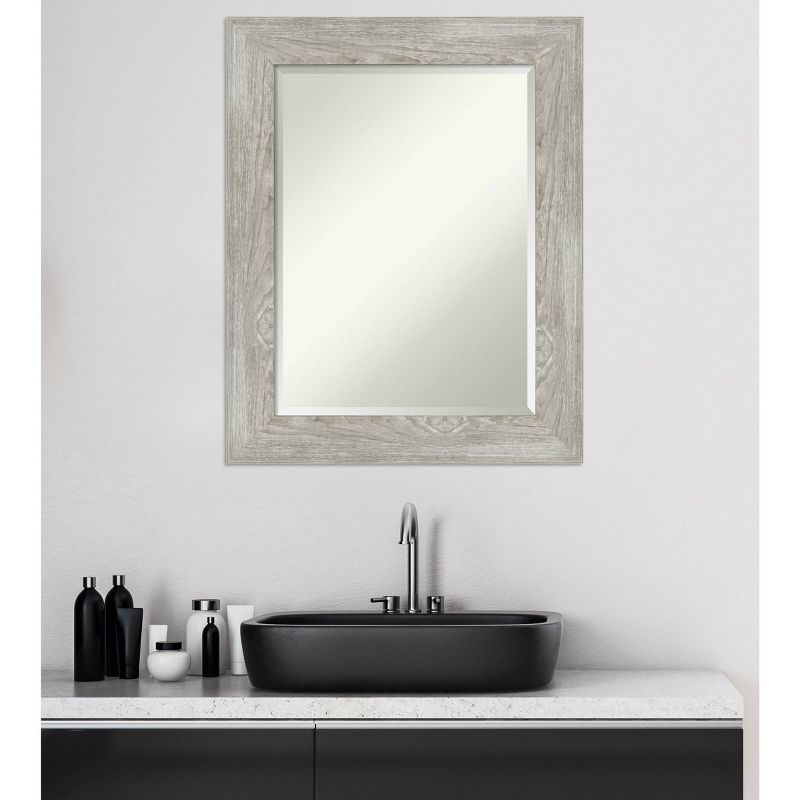 Dove Graywash Framed Bathroom Vanity Wall Mirror - Amanti Art, 6 of 9