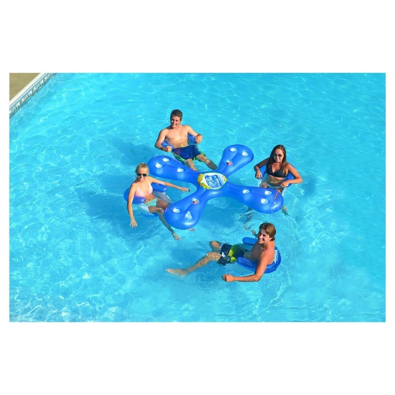 RAVE Sports Ahh-Qua Bar Pool Float - Blue/White, 4 of 5