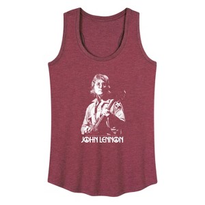 Women's - John Lennon - John Lennon Portrait Graphic Racerback Tank - 1 of 4