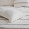 Gracie Mills Ismael Clipped Jacquard Stripe 3-Piece Duvet Cover Set - 4 of 4