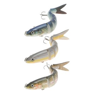 Unique Bargains Freshwater Lifelike Catfish Fishing Lures Enhanced Attraction 3 Pcs - 1 of 4