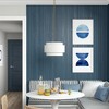 Hudson and Canal 16" Wide 2-Light Pendant with Tiered Fabric Shade - 3 of 4