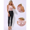 INSPIRE CHIC Women's Metallic Sleeveless Club Party Shiny Tank Top - 2 of 4