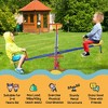 NAYSAYE Kids Seesaw Swivel Playset with Multi Seat Design for Backyard Outdoor Fun, Multicolor, 34.6"*12.6"*6.3" - 4 of 4