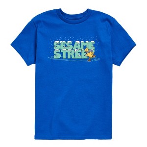 Boys' - Sesame Street - Snow Logo Short Sleeve Graphic T-Shirt - 1 of 4