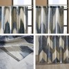 PAGED 72x72 Inch Cotton Printed Shower Curtain with 12 Button Holes,Shower Curtains for Bathroom - 4 of 4