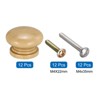 Unique Bargains Wood DIY Corrosion-Resistant Dressing Table Cabinet Knob 12 Pcs - 3 of 4