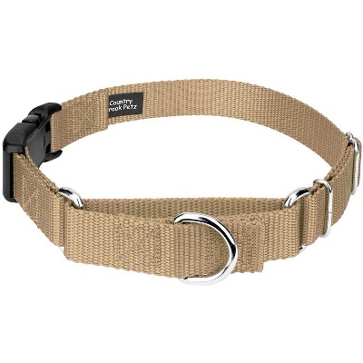 Country Brook Petz Heavy Duty Nylon Martingale Dog Collar with Deluxe Buckle - 30+ Vibrant Color Options