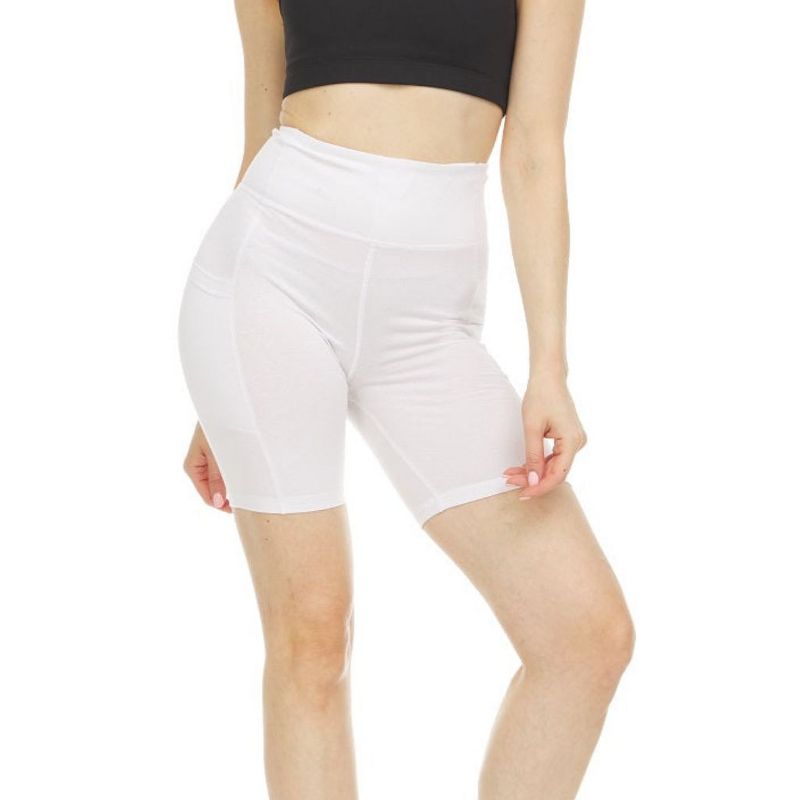 Infinite Basics Women's High Waist Tummy Control Yoga Bike Shorts - Great For Working Out Or For Everyday Use, 2 of 5