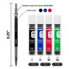 BAZIC Products® 2.0 mm Mechanical Pencil with HB, 2B, 4B & 6B Lead, Assorted Barrel Color, Pack of 3 - 2 of 4