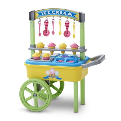 Play House Kid Toy Ice Cream Cart Play Set Pretend Baby Food Toy Play R6N1 H7F5