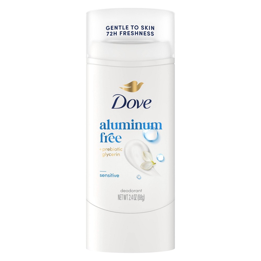 Dove Beauty Aluminum-Free Sensitive Skin Deodorant Stick - 2.4oz: Under Arm, Paraben-Free, Floral Scent