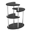 DOMETOUR 4 Tier Metal Plant Stand Foldable Tall Plant Holder Iron Art Corner Plant Display Rack Indoor Outdoor Living Dinning Room Black - 3 of 4