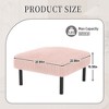 Kumasinova Small Ottoman Footstool with Legs,Corduroy Ottoman Foot Stool with Soft Padded seat,Square Footstool for Living Room,Bedroom - 3 of 4