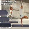 Fitvids 1/2-Inch Thick High Density Foam Exercise Yoga Mat with Carrying Strap, For Cushioning The Body Against Hard Floors, Graphite - 4 of 4