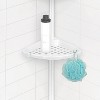 Ulti-mate Rust Proof Aluminum Tension Shower Pole Caddy White