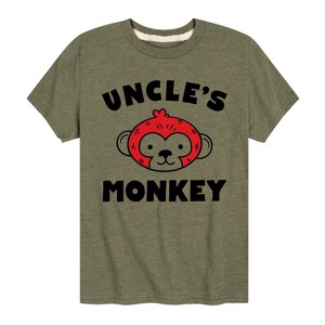 Boys' - Instant Message - Uncle's Monkey Short Sleeve Graphic T-Shirt - 1 of 4
