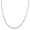 Black Bow Jewelry 2.5mm Sterling Silver Diamond Cut Solid Round Franco Chain Necklace - 3 of 4