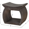 Uttermost Connor Walnut Accent Stool - 3 of 4