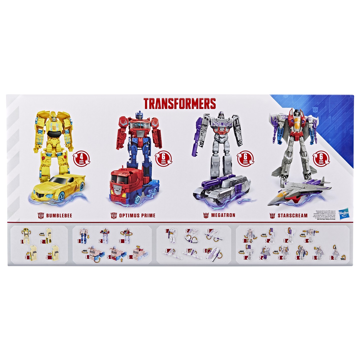 Детские фигурки Transformers Mega Changer 4-Pack Action Figures — фото 5