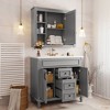 Whisen 36 in. Bathroom Storage Cabinet Bathroom Vanity with Top Sink,2 Soft Closing Doors and 2 Drawers - 3 of 4