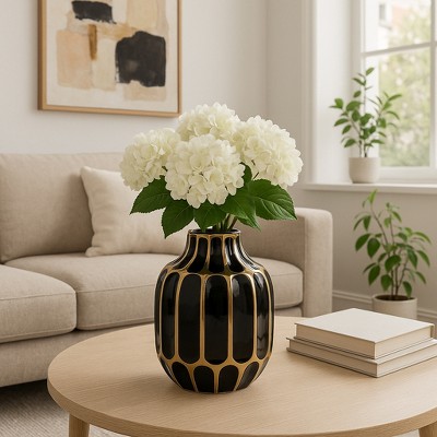 Sculptural Ceramic Flower Vase for Office, Living Room Decor, Table, and Bedroom Display - House Decor with Style for Any Space