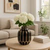 Sculptural Ceramic Flower Vase for Office, Living Room Decor, Table, and Bedroom Display - House Decor with Style for Any Space - 2 of 4
