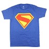 Seven Times Six DC Comics Superman T-Shirt Men's Legacy Logo Short Sleeve Graphic Tee Blue - 4 of 4