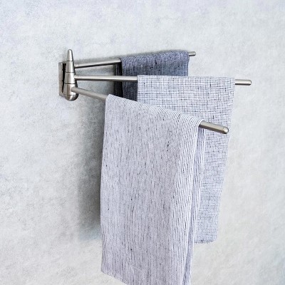 Stainless Steel Wall Mounted 3-Arm Towel Bar