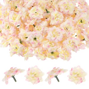 Unique Bargains Silk Rose Artificial Flower Heads Bouquet Decor - 1 of 4