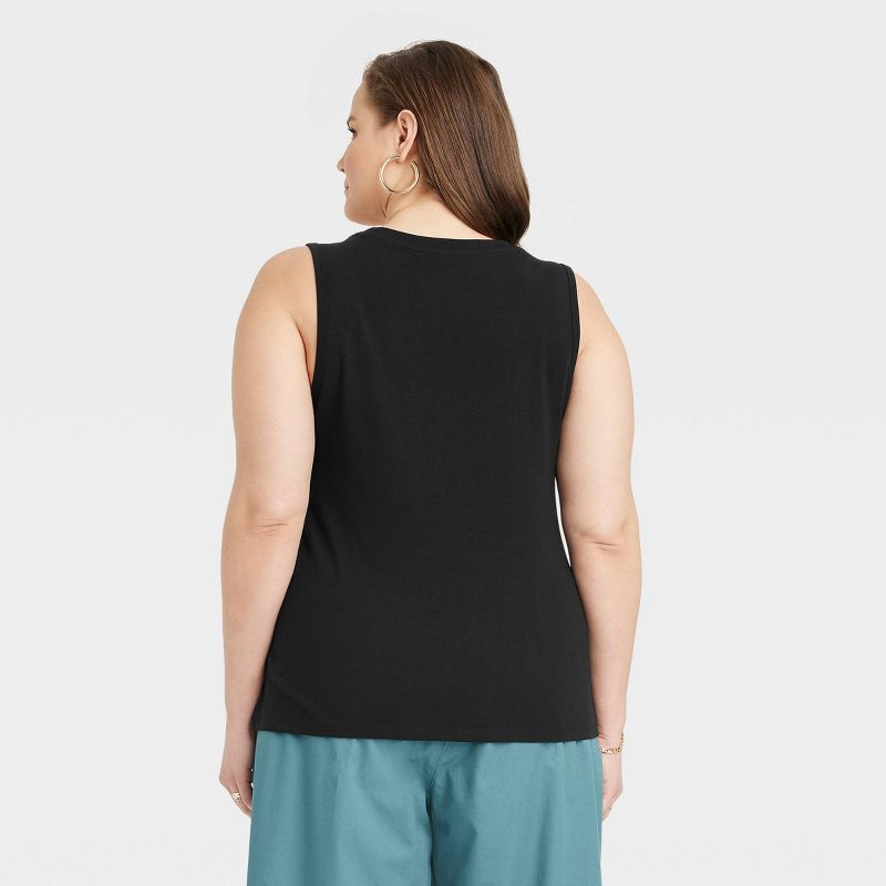 Women's U-Neck Slim Fit Tank Top - A New Day™, 3 of 11