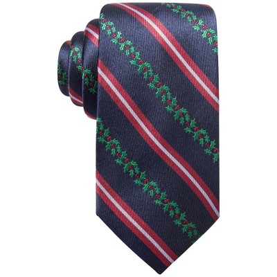 Club Room Mens Holiday Stripe Self-tied Necktie