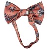Men's Floral Printed Design 2.75 W And 4.75 L Inch Pre-Tied adjustable Bow Tie - 2 of 3