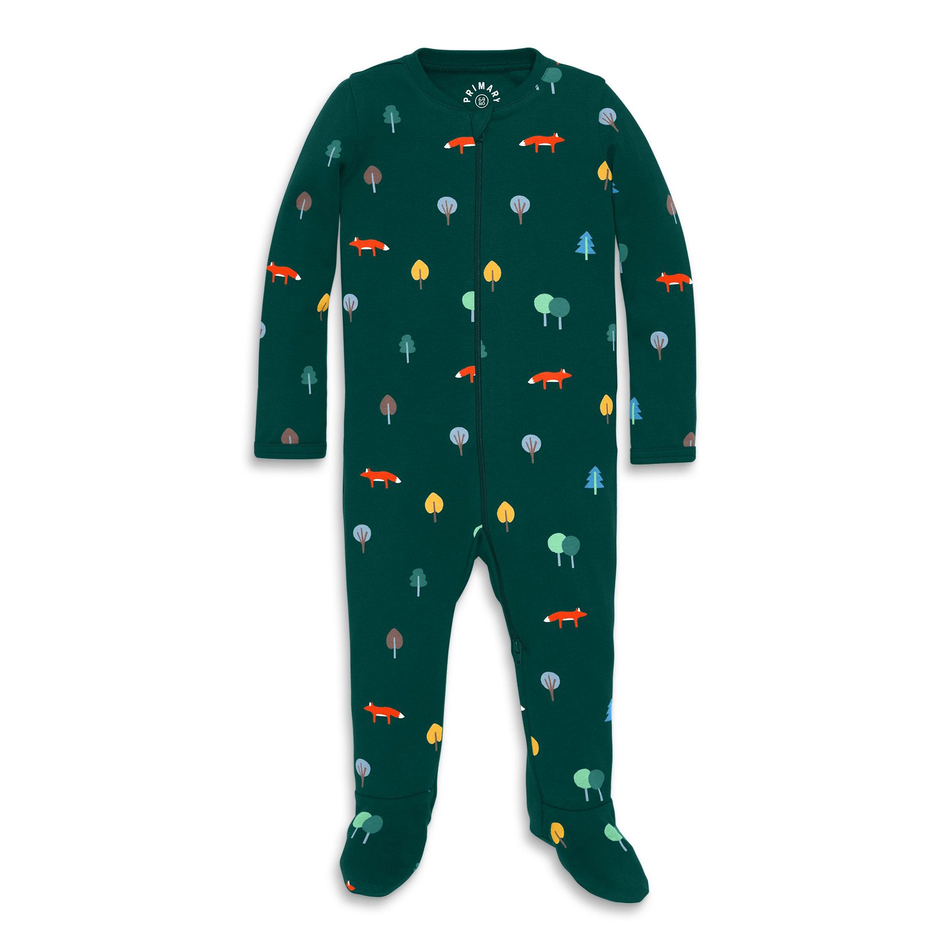 Primary Baby Organic Zip Footie