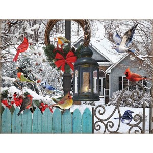 Sunsout Gathering for Winter 1000 pc  Christmas Jigsaw Puzzle 42228 - 1 of 4