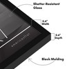 Americanflat 5x7 Picture Frame with Shatter-Resistant Glass - Streamline Collection - Thin Border Photo Frame for Wall and Tabletop Display - Black - 3 of 4