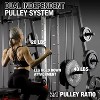 ER KANG Smith Machine, 2200lbs Squat Rack with LAT-Pull Down System & Cable Crossover Machine, Training Equipment with Leg Hold-Down Attachment - 4 of 4