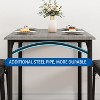 Dining Table Set for 4, Kitchen Table with Chairs, Rectangular Wood Dining Room Table with Upholstered Bench for Small Space, Dinner, Apartment - 4 of 4