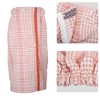 Unique Bargains Adjustable Button Elastic Band Bathroom Soft Absorbent Towel Bath Wrap 55.12"x30.31" 1 Pc - 3 of 4