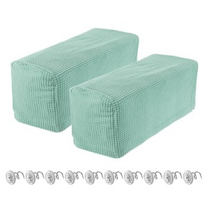 Unique Bargains Breathable Soft Wrinkle Resistant Polyester Armrest Covers - 1 of 4