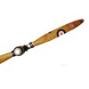 Wooden Airplane Propeller 10" H – Brass Accents – Vintage WWI Style By Old Modern Handicrafts - 3 of 4