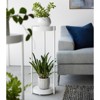 Yamazaki Home - Two-Tier Rolling Plant Stand (28" H) - Steel - 3 of 4