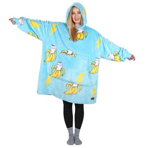 Catalonia Women's Oversized Hoodie Sweatshirt, Casual Pullover Sweater with front Pocket, Valentine’s Day Gift for Her - 1 of 4