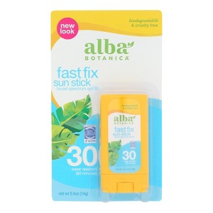 Alba Botanica Fast Fix Sun Stick Sunscreen SPF 30 - 0.5 oz - 1 of 4